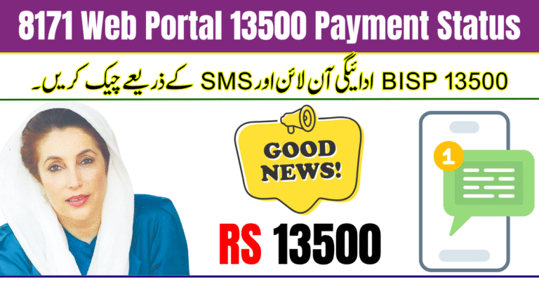 8171 Web Portal 13500 Payment Status